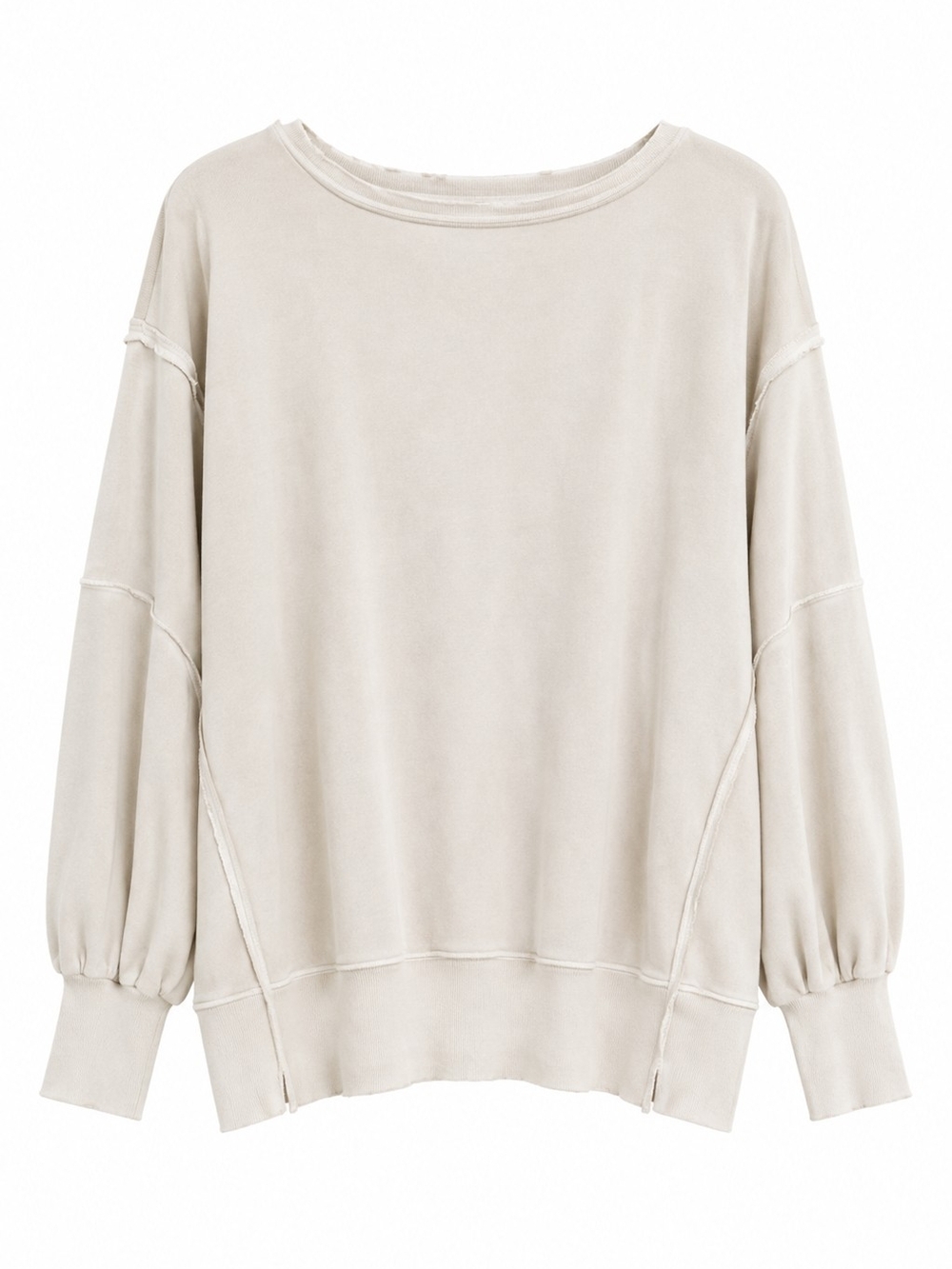 Free People Camden Sweatshirt M 18 Graphic Oversized Distressed Pullover - Picture 4 of 9